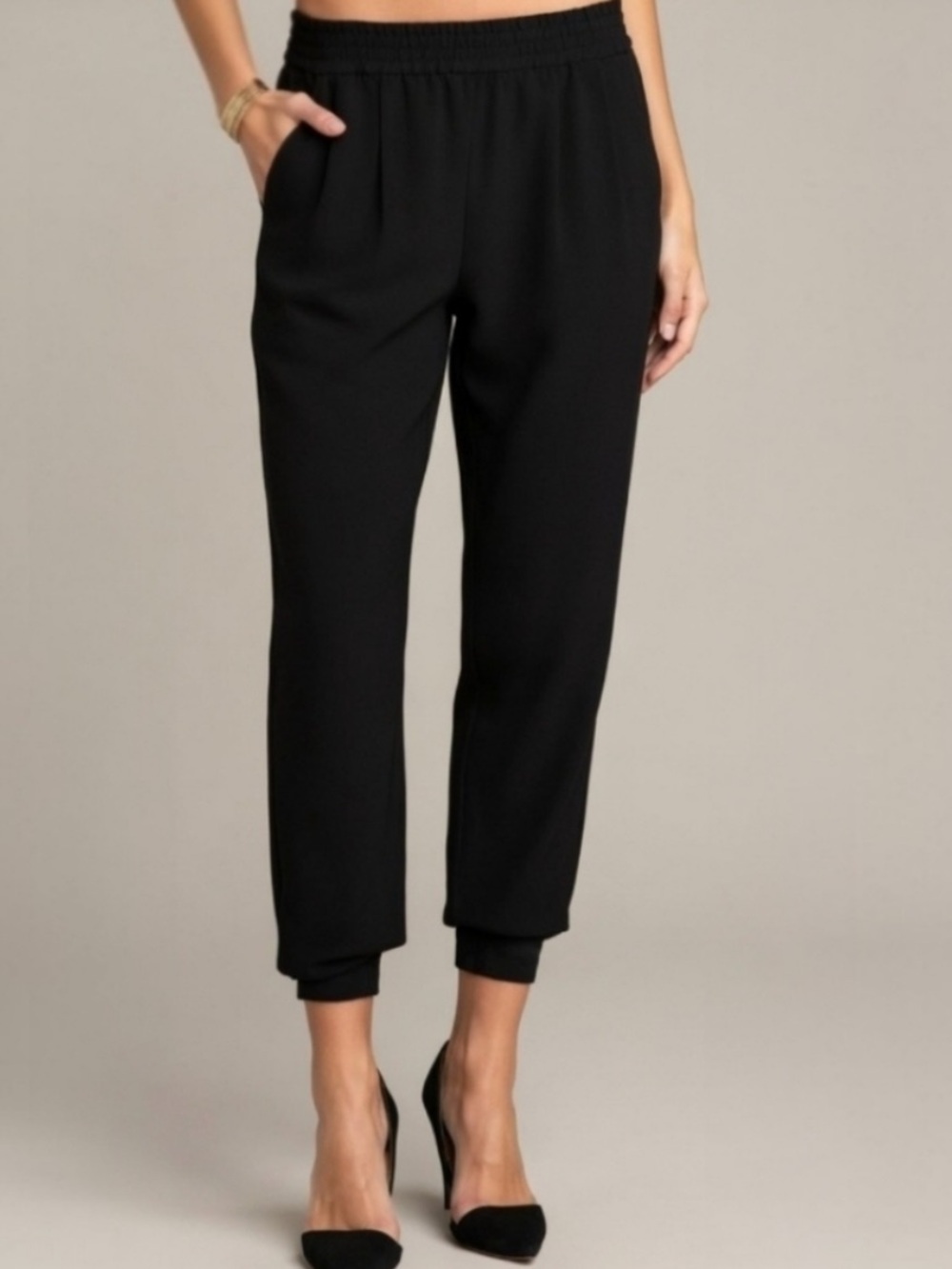 Joie Black Mariner Crepe Jogger Pants